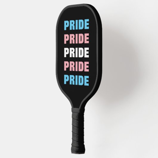 LGBTQ Transgender Pride  Herhaalde tekst Pickleball Paddle (Links)