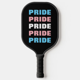 LGBTQ Transgender Pride  Herhaalde tekst Pickleball Paddle