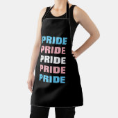 LGBTQ Transgender Pride Herhaalde tekst Schort (Insitu)