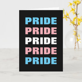 LGBTQ Transgender Proud Aangepaste Herhaalde Tekst Kaart