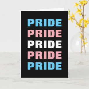 LGBTQ Transgender Proud Aangepaste Herhaalde Tekst Kaart