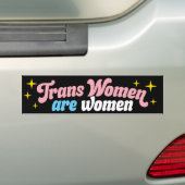 LGBTQ Transgender Trans Vrouwen zijn Vrouwen Bumpersticker (Op auto)