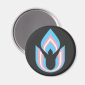 LGBTQ transgender Unitair Universalisme Magneet (Voorkant / Achterkant)