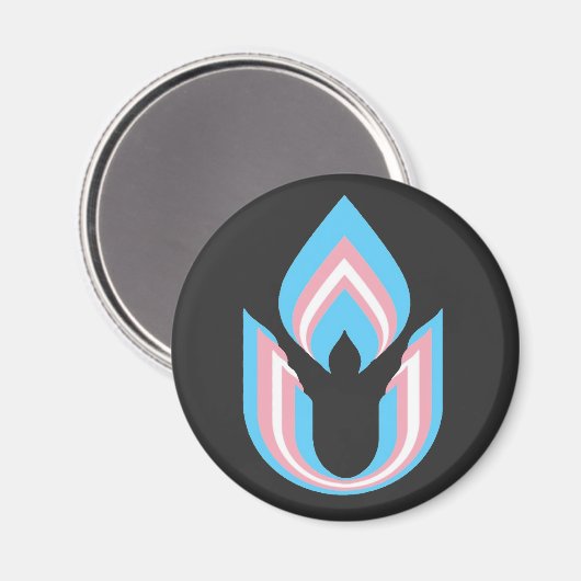 LGBTQ transgender Unitair Universalisme Magneet (Voorkant / Achterkant)