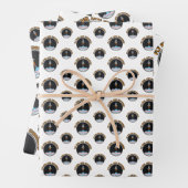 LGBTQ transgender vlag, vliegen hoog, liefde onbeg Inpakpapier Vel (In situ)