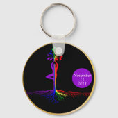 LGBTQ Tree of Life Recovery Gift Sleutelhanger (Voorkant)