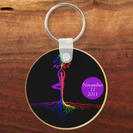LGBTQ Tree of Life Recovery Gift Sleutelhanger