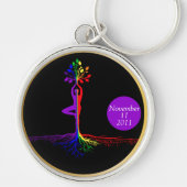 LGBTQ Tree of Life Recovery Gift Sleutelhanger (Voorkant)