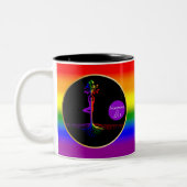 LGBTQ Tree of Life Recovery Gift Tweekleurige Koffiemok (Links)