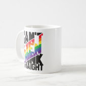 LGBTQ-trots kan zelfs niet denken dat rechte regen Koffiemok (Voorkant links)