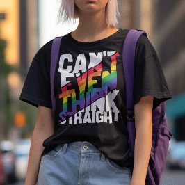 LGBTQ-trots kan zelfs niet denken dat T-Shirt