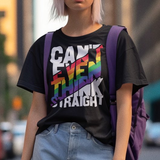 LGBTQ-trots kan zelfs niet denken dat T-Shirt