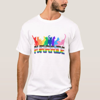 LGBTQ trots, maar dan met katten T-shirt