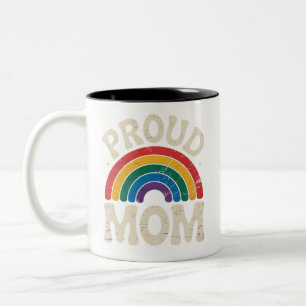 LGBTQ Trots Moeder Gay Pride Regenboog Moederdag Tweekleurige Koffiemok