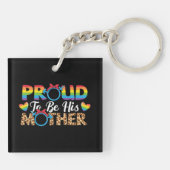 LGBTQ - Trots om zijn moeder te zijn Sleutelhanger (Achterkant)