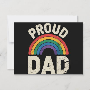 LGBTQ Trots Papa Gay Pride LGBT Bondgenoot Vaderda Briefkaart
