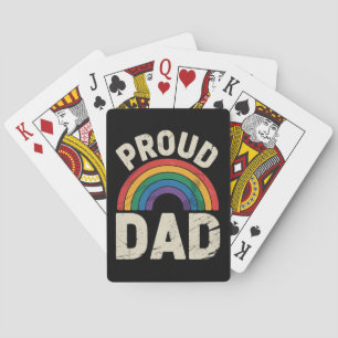 LGBTQ Trots Papa Gay Pride LGBT Bondgenoot Vaderda Pokerkaarten