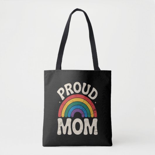 LGBTQ Trotse Moeder Gay Pride Rainbow Moederdag Tote Bag (Voorkant)