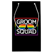 LGBTQ Trouwfeest Gay Pride Matching Bruidsjonkers  Klein Cadeauzakje (Achterkant)