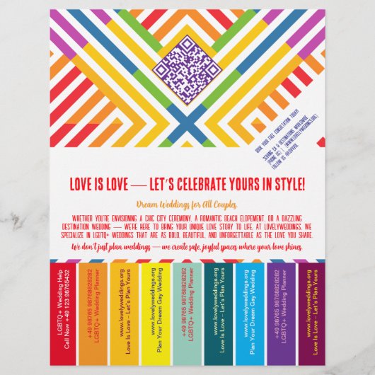LGBTQ+ trouworganisator flyer (Voorkant)