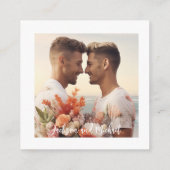 LGBTQ+ trouwwebsite Rainbow Lovebirds Informatiekaartje (Achterkant)