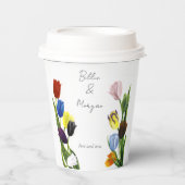 LGBTQ Tulpen Bloemen Papieren Bekers (Voorkant)