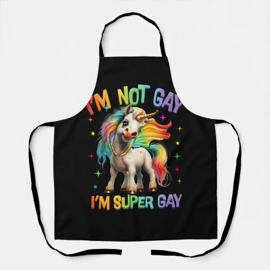 LGBTQ Unicorn Super Gay Pride LGBT Ally Rainbow FL Schort (Voorkant)