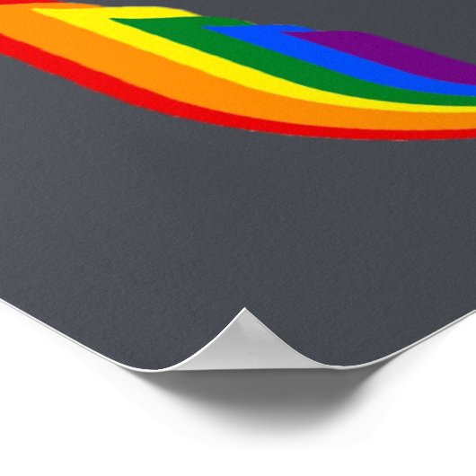 LGBTQ Unitair universalisme dat de krijst slaat Poster (Hoek)