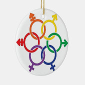 LGBTQ United Keramisch Ornament (Rechts)