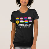 LGBTQ+ Unity Pride (voor donkere kleuren) Aangepas T-shirt (Voorkant)