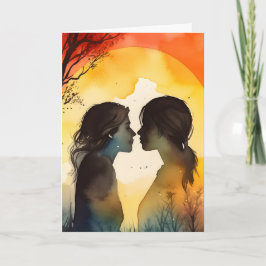 LGBTQ Valentijnsdag-anniversarykaart voor koppels Kaart
