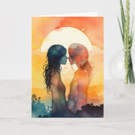 LGBTQ Valentijnsdag jubileum kaart voor koppels