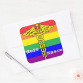 LGBTQ Veilige Ruimte Sticker (Envelop)