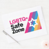 LGBTQ+ Veilige Zone Sticker (Envelop)