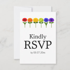 🌈 🐦 LGBTQ Verstrengeld in Pride – Klassiek RSVP Kaartje