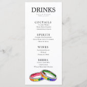 🌈  LGBTQ Verstrengeld in Pride Menu (Achterkant)