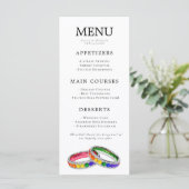 🌈  LGBTQ Verstrengeld in Pride Menu (Staand voorkant)