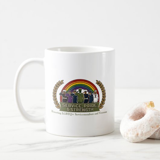 LGBTQ+ Veteranen Mok (Met donut)