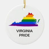 LGBTQ VIRGINIA PRIDE Ceramic Ornament (Voorkant)