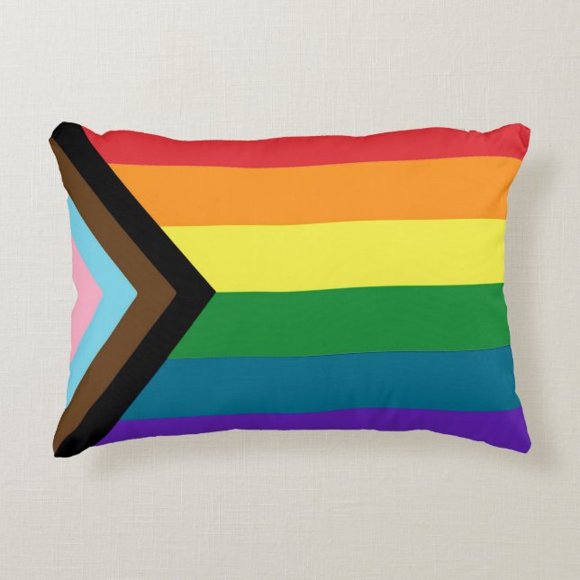 LGBTQ-vlag Accent Kussen (Voorkant)