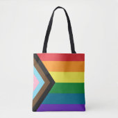 LGBTQ-vlag Canvas tas (Voorkant)