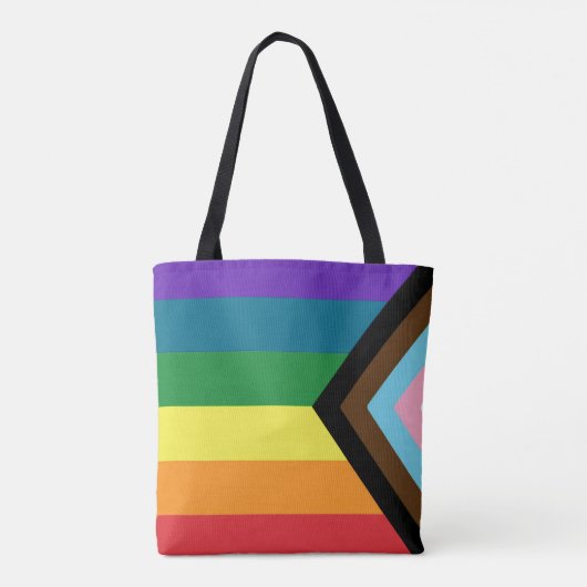 LGBTQ-vlag Canvas tas (Achterkant)