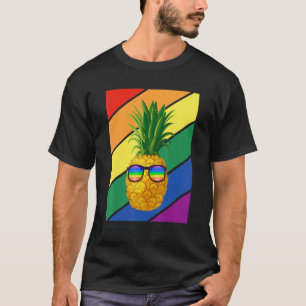LGBTQ Vlag Gay Pride Maand Regenboog Ananas met LG T-shirt