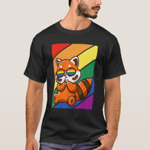 LGBTQ Vlag Gay Pride Maand Regenboog Fox Met LGBT T-shirt