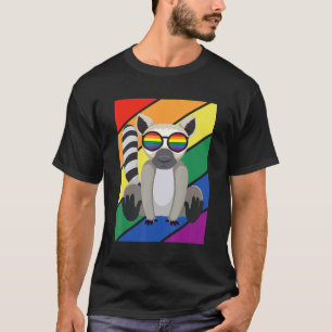 LGBTQ Vlag Gay Pride Maand Regenboog Lemurs LGBT G T-shirt