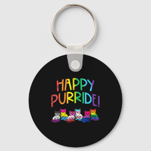 Lgbtq vlag katten blij purride gay pride maand bon sleutelhanger