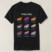 LGBTQ-vlag Kawaii Pride Frogs Gay Trans Non Binary T-shirt (Design voorkant)