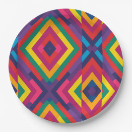 LGBTQ vlag kleuren patroon 1 Papieren Bordje