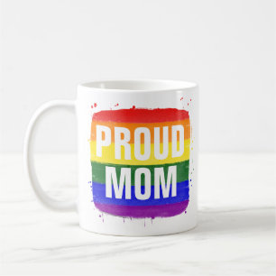 LGBTQ-vlag Rond Mok van koffie voor mam