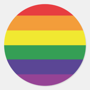 LGBTQ-VLAG RONDE STICKER